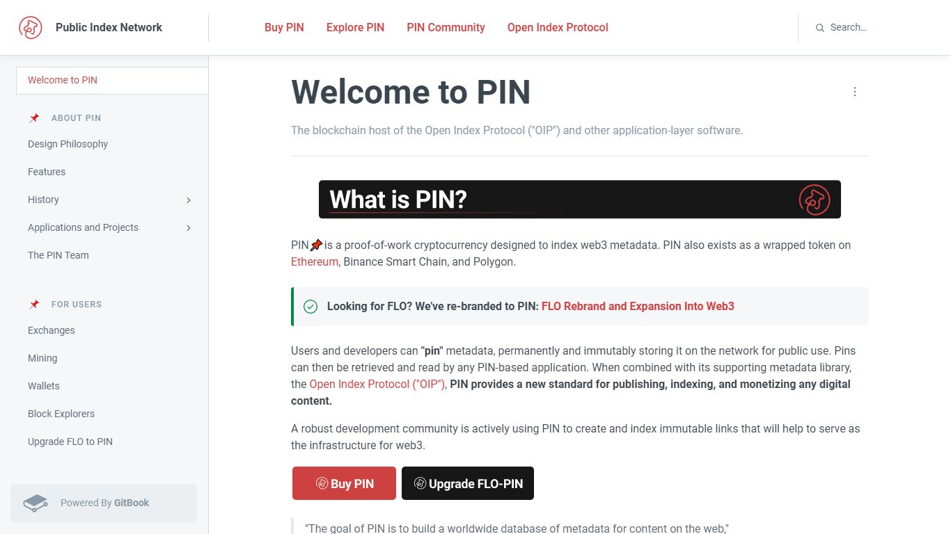 Welcome to PIN - Public Index Network